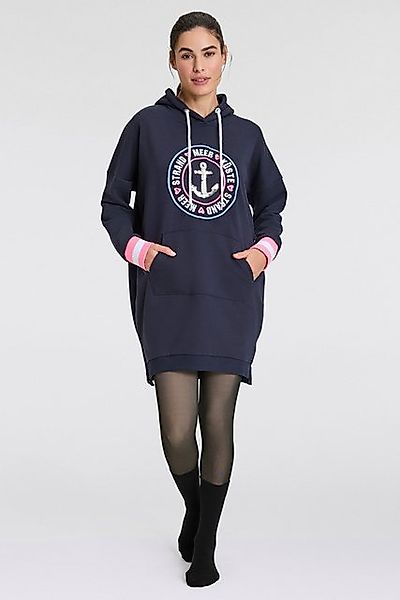 Zwillingsherz Sweatkleid ""Zuhause am Strand"", mit Kapuze, Taschen, Front günstig online kaufen