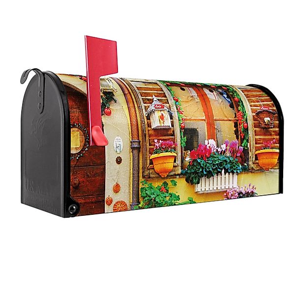 Banjado Amerikanischer Briefkasten Schwarz 48x22x16cm US Mailbox Letterbox günstig online kaufen