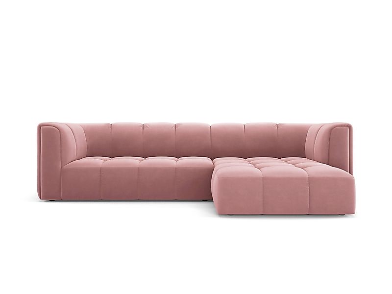 Milo Casa | Ecksofa Francesca Samt rechts 3-Sitzer günstig online kaufen