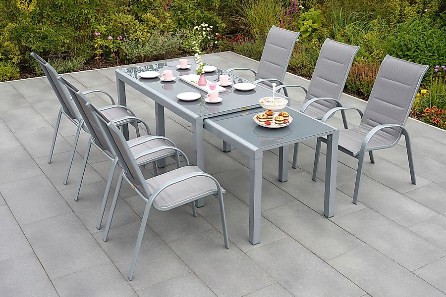 MERXX Garten-Essgruppe »Amalfi di Lusso« 8 Stk. tlg. mit 6 Sesseln und vers günstig online kaufen