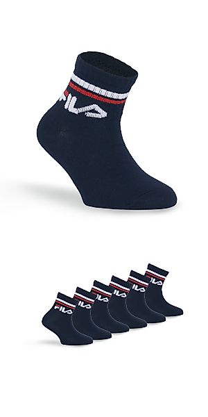 Fila Kurzsocken "JUNIOR UNISEX QUARTER PLAIN SOCKS" 6 Stk. tlg. mit eingest günstig online kaufen