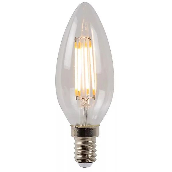 LED Leuchtmittel E14 Kerze - B35 in Transparent 4W 400lm 1er-Pack günstig online kaufen