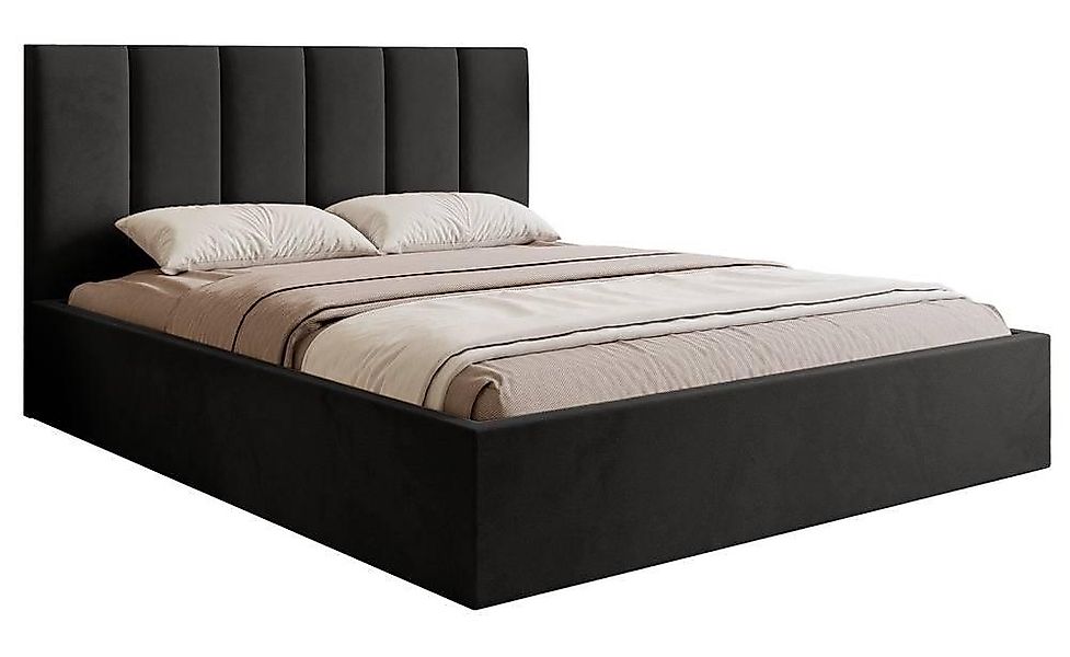 NADUVI Collection | Bettgestell Carolina mit Staufach Samt 180x200 günstig online kaufen