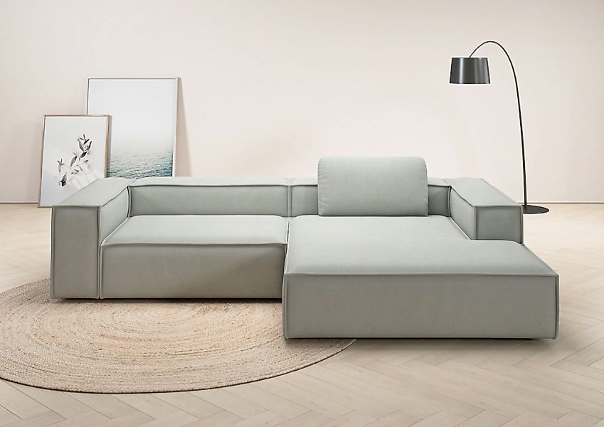 Home affaire Ecksofa "Watertown, modernes XXL L-Form, 306 cm breit" Großzüg günstig online kaufen