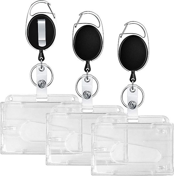 FELIXLEO Schlüsselanhänger 3er Schlüsselband Ausziehbar mit Kartenhalter ID günstig online kaufen