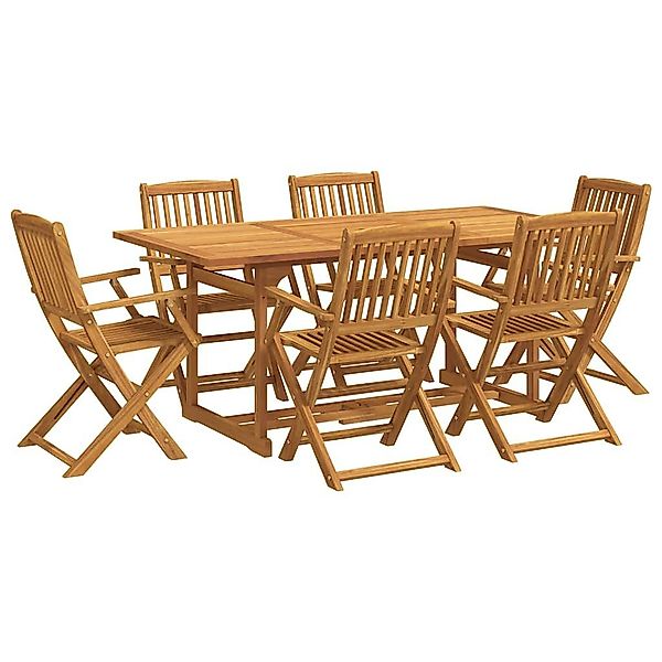 vidaXL Garten-Essgruppe 7-tlg. Garten-Essgruppe 180x90x75 cm günstig online kaufen