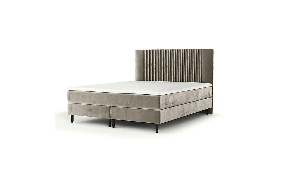 Boxspringbett   ¦ beige ¦ Maße (cm): B: 162 H: 119 Betten > Komfortbetten - günstig online kaufen