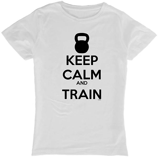 Kruskis Keep Calm And Train Kurzärmeliges T-shirt L White günstig online kaufen
