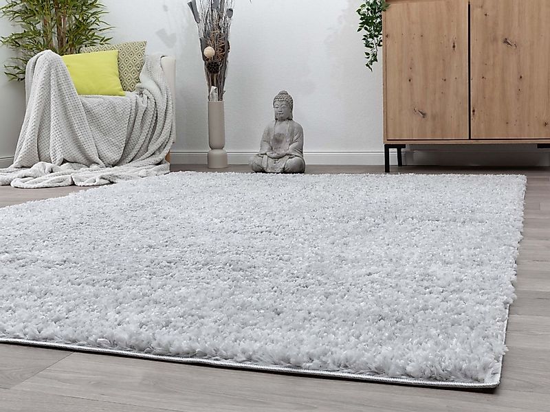 Steffensmeier Hochflor-Teppich Vaasa, Rechteckig, Shaggy, Langflor, Kunstfe günstig online kaufen