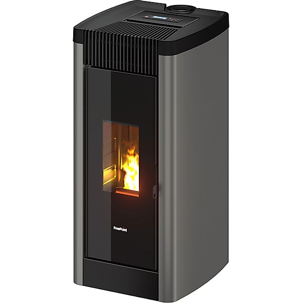 FreePoint Pelletofen Steel 9 Stahl Titan 2,5 kW - 8,5 kW EEK: A+ günstig online kaufen