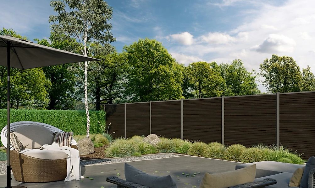 Tetzner & Jentzsch Sichtschutzelement "WARREN 4" pflegeleicht, coextrudiert günstig online kaufen