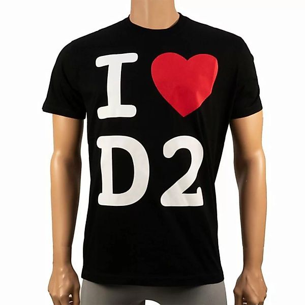 Dsquared2 T-Shirt I love D2 schwarz günstig online kaufen