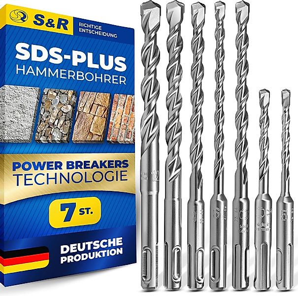 S&R Hammerbohrer Betonbohrer SDS Plus in Industriequalität Made in Germany, günstig online kaufen