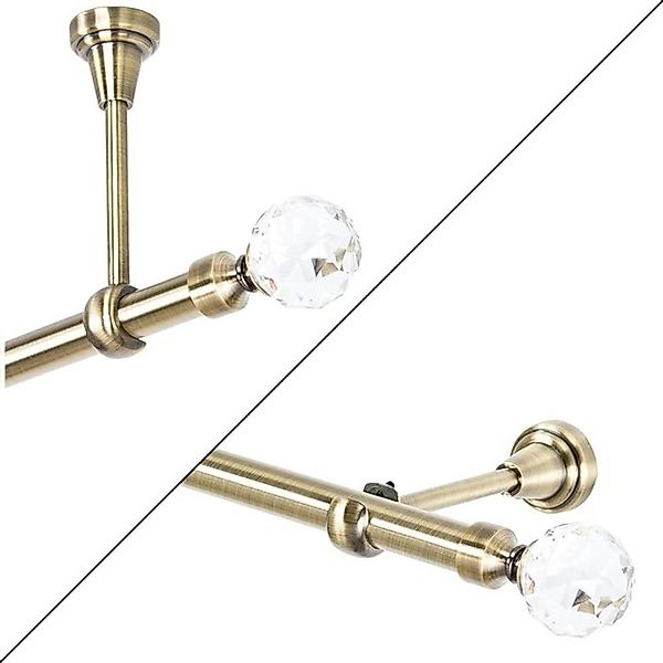 MDEKOR Gardinenstange, 1-läufig, kürzbar, Wand/Decke, Gardinenstange günstig online kaufen