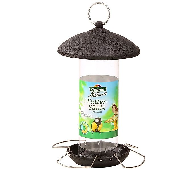 Dehner Vogelhaus Natura Futtersäule groß, 31 x 16 x 16 cm, Metall günstig online kaufen