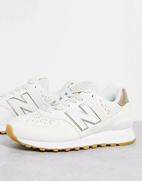 New Balance – 574 – Weiße Sneaker-Schwarz günstig online kaufen