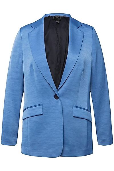 Ulla Popken Blusenblazer Blazer Struktur Reverskragen Knopfverschluss günstig online kaufen