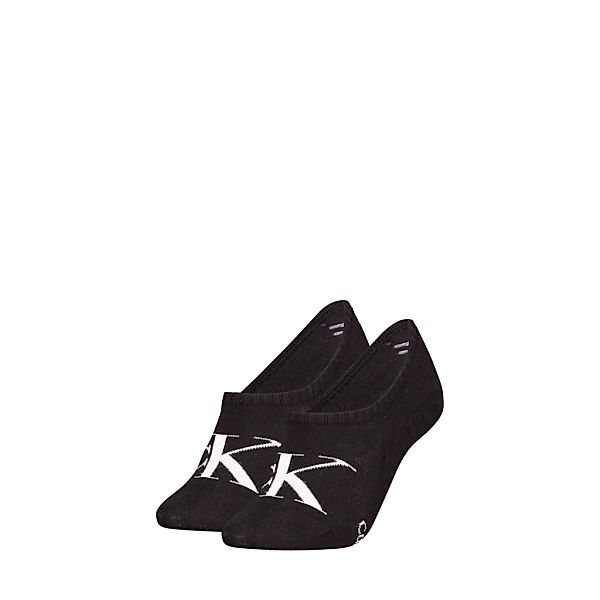 Calvin Klein Jeans Füßlinge "CKJ WOMEN FOOTIE HIGH CUT 2P MONOGRAM", (2 Paa günstig online kaufen
