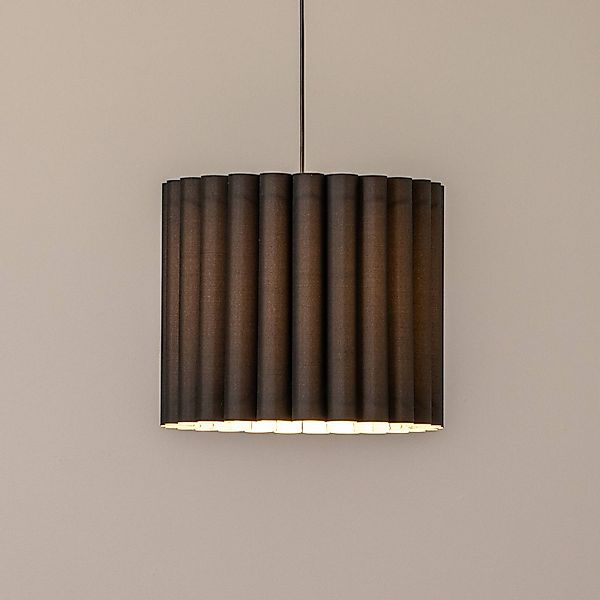 Hängeleuchte Aria, schwarz, Microfaser, E27 günstig online kaufen