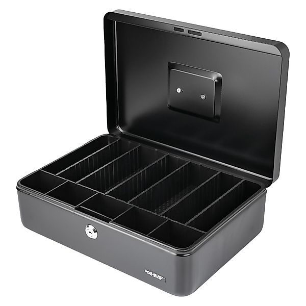 HMF 22036-02 Geldkassette Individueller Facheinteilung 36 x 25 x 11 cm Schw günstig online kaufen