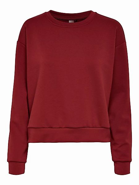 ONLY Sportliches Sweatshirt Damen Rot günstig online kaufen