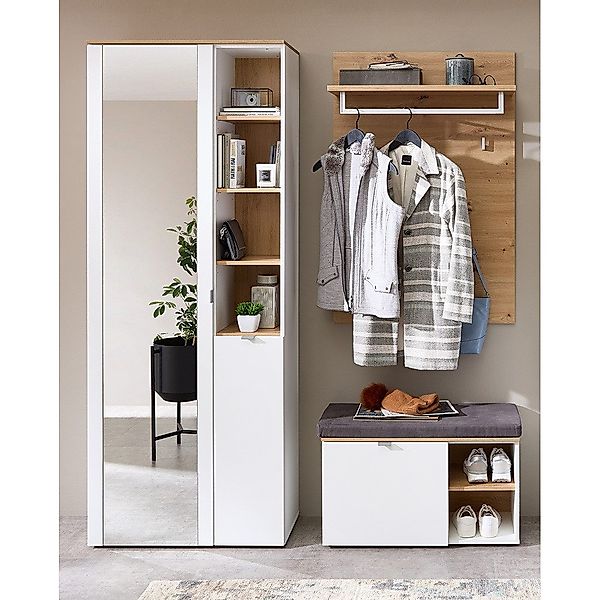 Lomadox Garderoben-Set BLISS-36, (Spar-Set, 3-St., Garderobenschrank günstig online kaufen