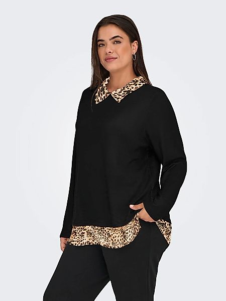 ONLY CARMAKOMA Blusenshirt "CARALBA LS MIX TOP JRS" günstig online kaufen