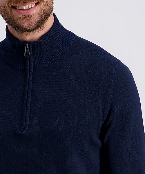 Pierre Cardin Strickpullover mit Troyer Kragen günstig online kaufen