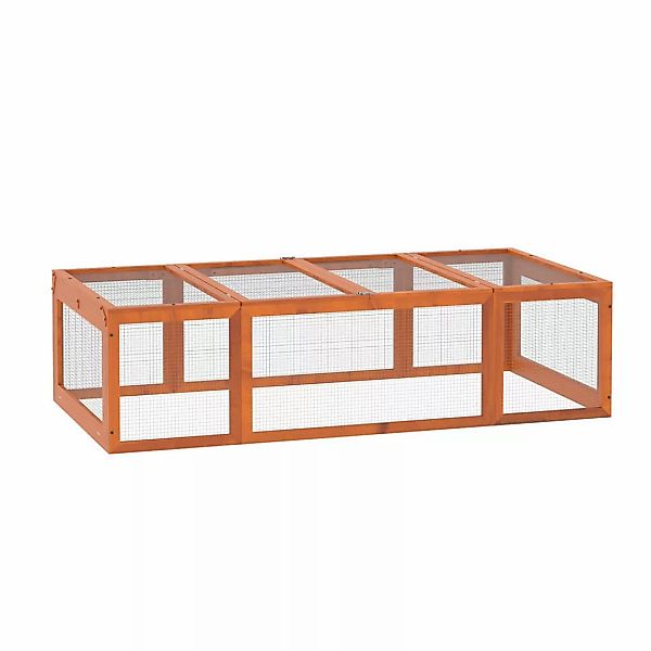 PawHut Stall orange Holz B/H/L: ca. 90x180x48 cm günstig online kaufen