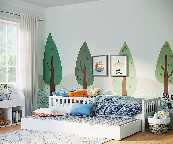 Bellabino Kinderbett Vils (Bett 90x200 cm inkl. Gästebett 90x190 cm, weiß l günstig online kaufen