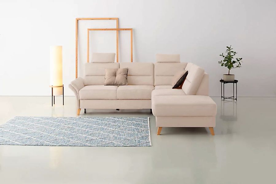 Home affaire Ecksofa »Westerland L-Form«, Federkern-Polsterung, wahlweise m günstig online kaufen