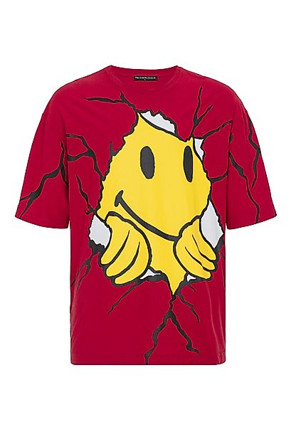 RedBridge T-Shirt mit Smiley-Print Trendiges Oversize günstig online kaufen