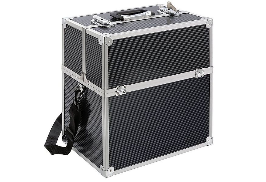 Arebos Kosmetikkoffer 26L, inkl. Tragegurt, Aluminium, inkl. Schloss & Schl günstig online kaufen