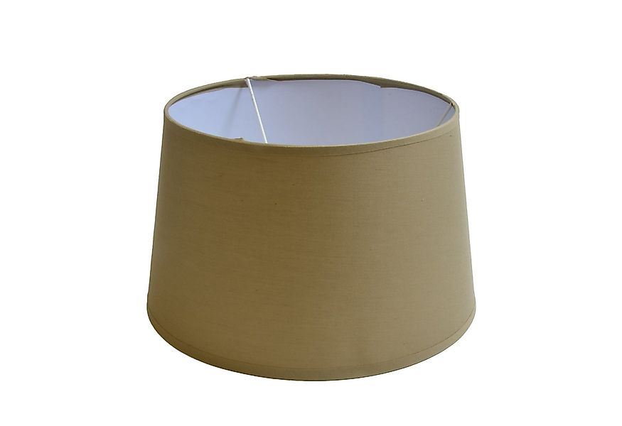 B&S Lampenschirm Lampenschirm rund aus Stoff H 18 x Ø 30 cm für Tisch - Ste günstig online kaufen