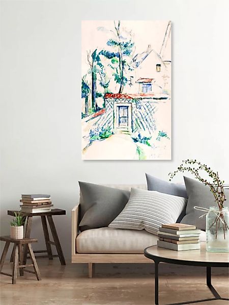 Poster / Leinwandbild - Paul Cézanne: Eingang Zu Einem Garten günstig online kaufen