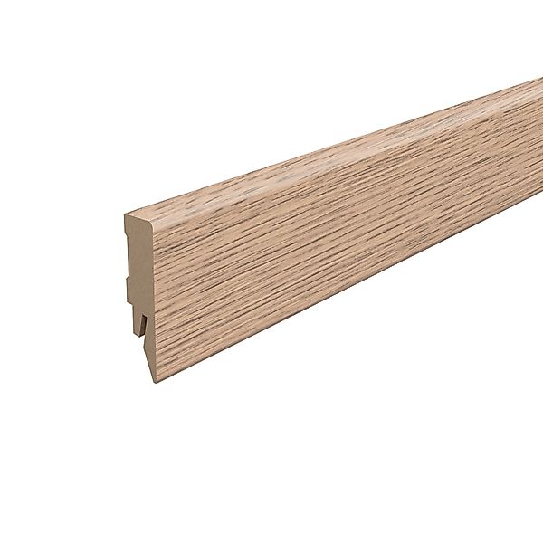 Egger Sockelleiste L567 Kubisch für Fußboden Elva 6 cm Eiche Natur günstig online kaufen