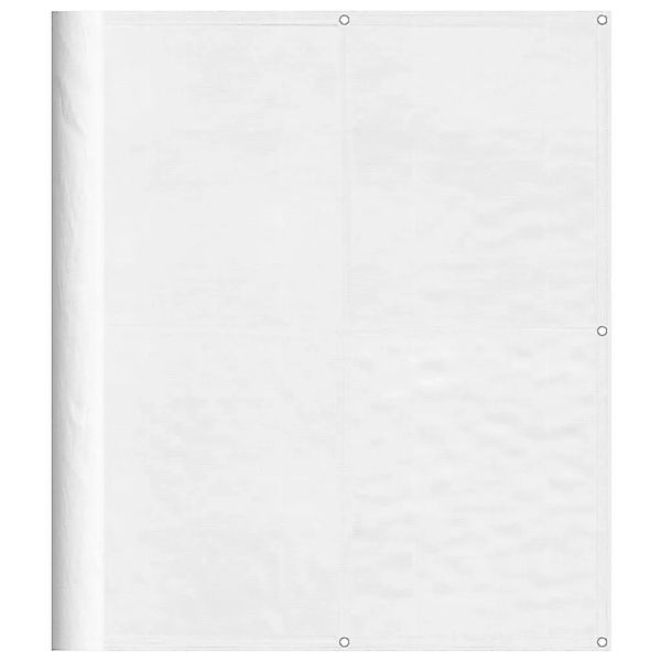 vidaXL Balkon-Sichtschutz Weiß 120x1000 cm 100 % Polyester-Oxford 4000104 günstig online kaufen