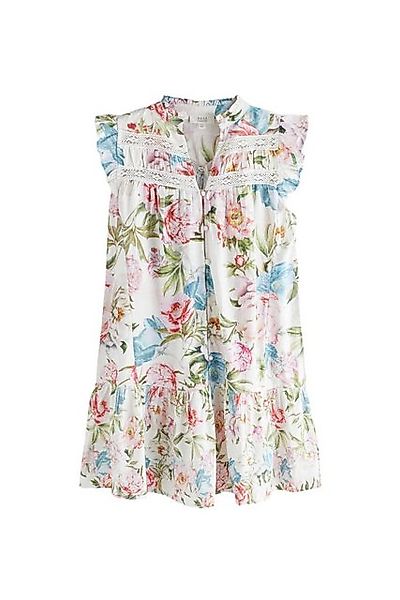 Next Minikleid Minikleid mit Spitzeneinsatz, Rüschen günstig online kaufen