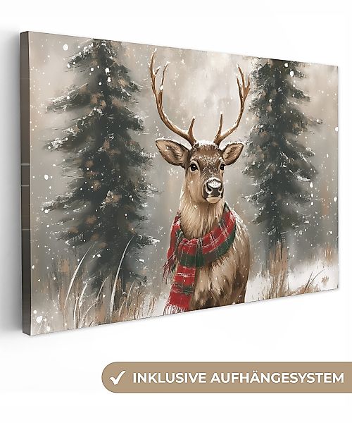 OneMillionCanvasses® Leinwandbild Winter - Wald - günstig online kaufen