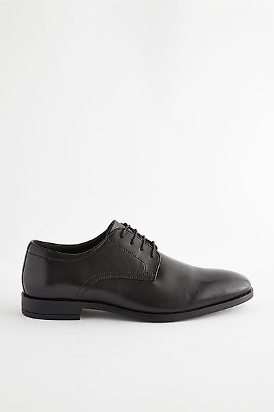 Next Unifarbene Derby-Schuhe aus Leder Schnürschuh günstig online kaufen