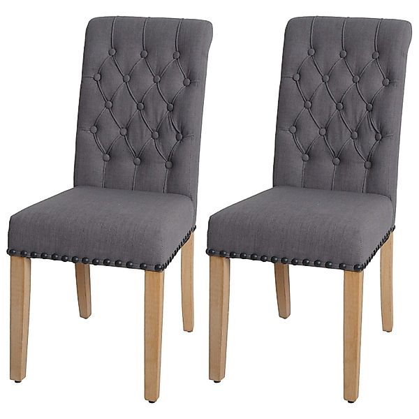 MCW Esszimmerstuhl O66 2er-Set Grau günstig online kaufen