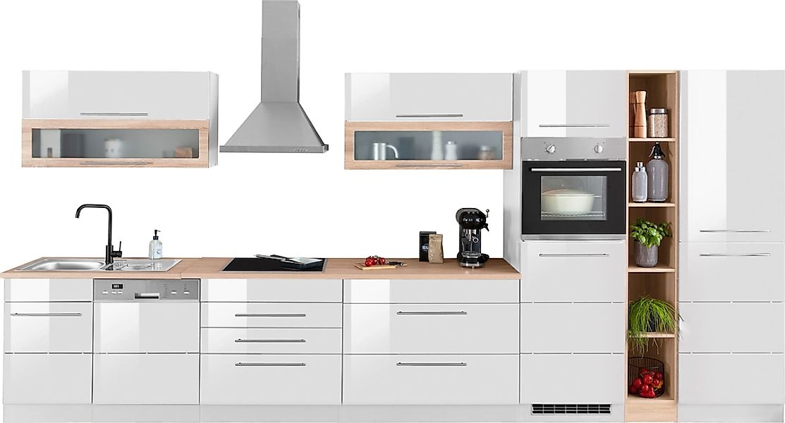 KOCHSTATION Küchenzeile "KS-Wien", Breite 440 cm, wahlweise mit E-Geräten u günstig online kaufen