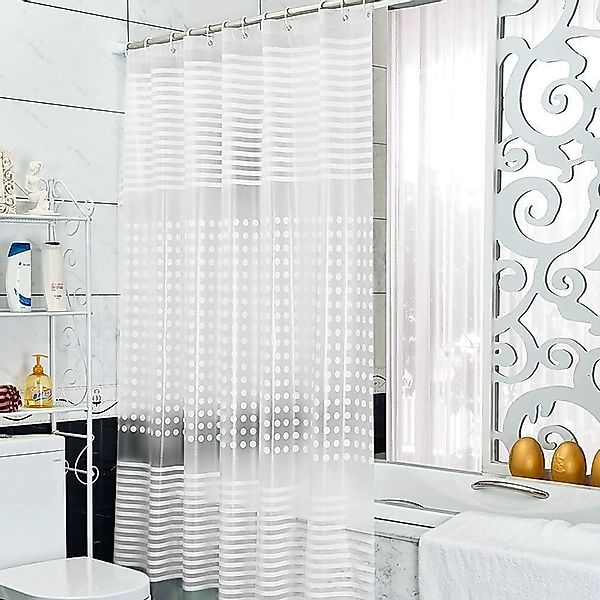 Sunicol Duschvorhang 3D, Wasserwürfel, Transparent, Wasserdicht,EVA,mit günstig online kaufen