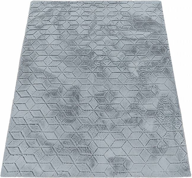 Paco Home Hochflor-Teppich "Arnheim 745" rechteckig 26 mm Höhe Uni Farben, günstig online kaufen