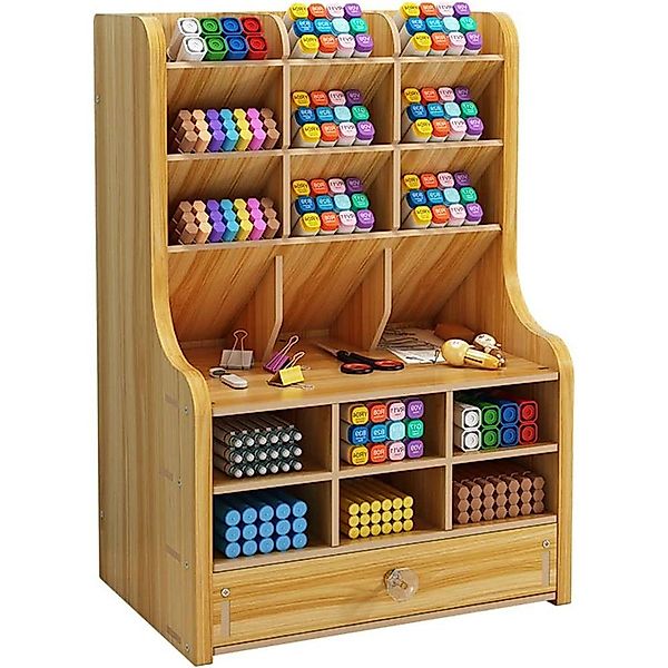 zggzerg Regal-Schreibtisch Stift Organizer aus Holz günstig online kaufen