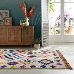 FLAIR RUGS Hochflor-Teppich "Bohemia" rechteckig 20 mm Höhe in farbenfroher günstig online kaufen