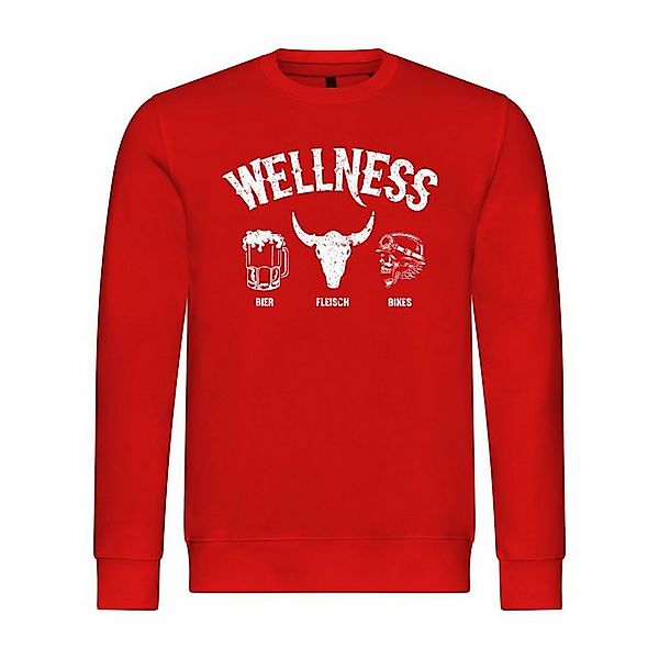 deinshirt Rundhalspullover Herren Pullover Wellness für Biker Mit Print Mot günstig online kaufen