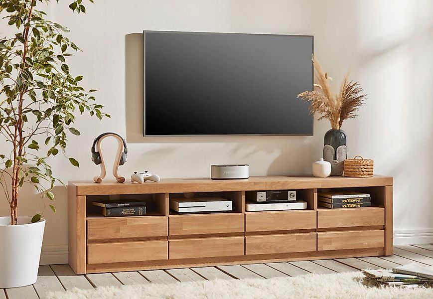 OTTO home Lowboard "Silkeborg" schöne grifflose Optik,Breite 180 cm günstig online kaufen