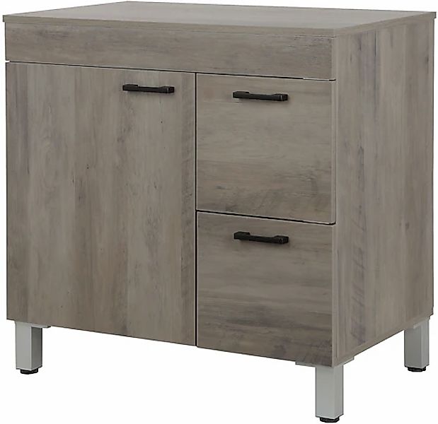 welltime Waschtisch "Florenz, Badezimmerschrank,Badschrank" Stauraum Wascht günstig online kaufen