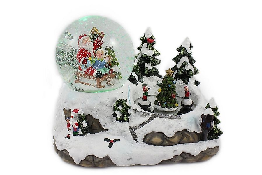 ELLUG Schneekugel Schneekugel/Spieluhr, tanzende Kinder, Licht, Schneeantri günstig online kaufen